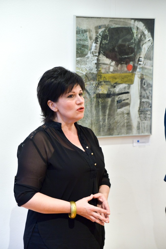 Katarina Ðordević kiállításmegnyitója a Szerb Kulturális Központban - Fotó: Jaksity Iván