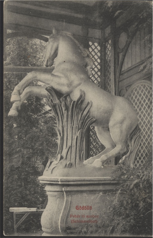 Schimmel szobra, 1908 - képeslap