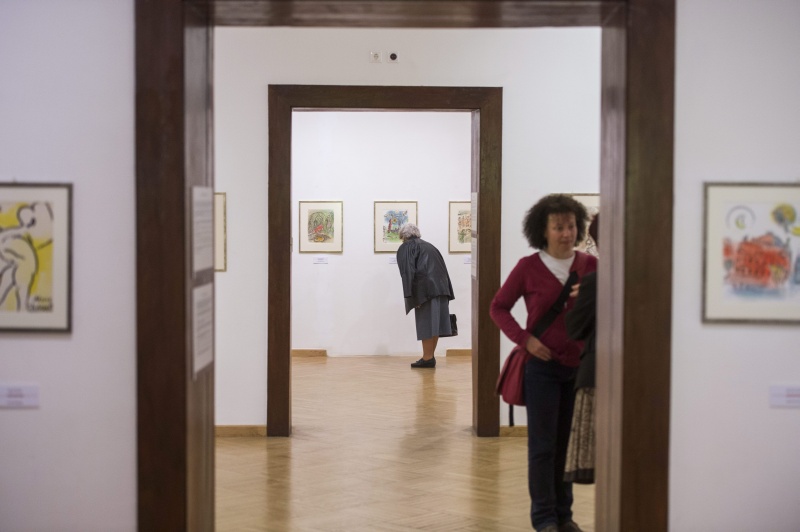 Megnyílt a Chagall-kiállítás Pécsen - MTI fotó: Sóki Tamás