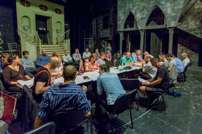 A tizedes meg a többiek, olvasópróba, Pesti Magyar Színház - Fotó: Kozma János